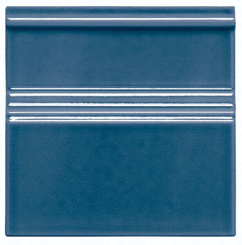 Adex Modernista Rodapie Clasico C/C Azul Oscuro 15x15