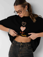 Футболка оверсайз с принтом длинная22