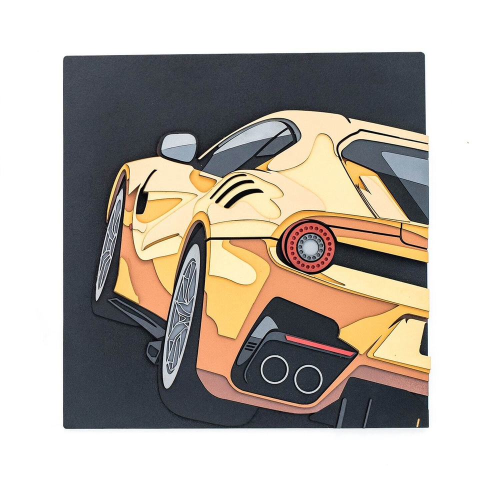 Феррари F12 TDF от Sam Craft - сборная объемная 3D картина из дерева своими руками ferrari F12 TDF