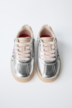 ZARA КЕДЫ MINNIE MOUSE Y DAISY © DISNEY, СЕРЕБРИСТЫЙ