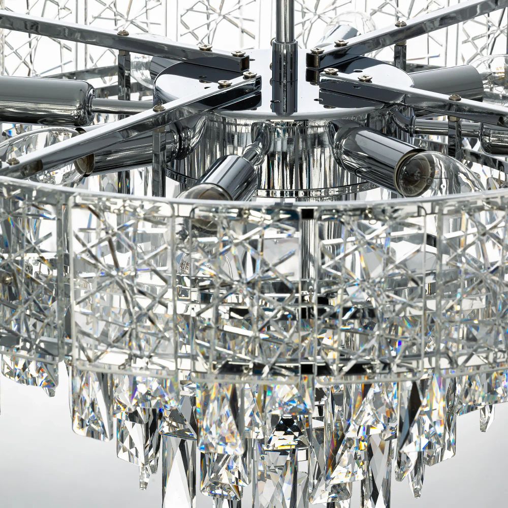 Citilux SAGRADA CL317261 Люстра хрустальная подвесная Хром