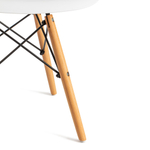 Стул CINDY (EAMES) (mod. 001) дерево бук/металл/сиденье пластик, 51x46x82см, white (белый)