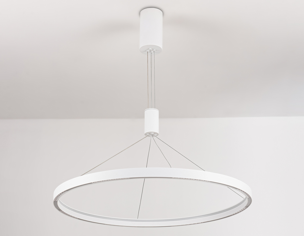 Светильник подвесной светодиодный FL5855 WH белый 40W 3000K/4200K/6400K D800*860 (без ПДУ)