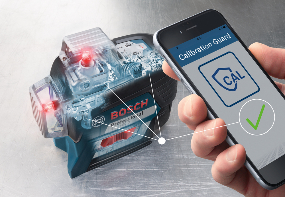 Лазерный нивелир BOSCH GLL 3-80 C с батарейками и адаптером 0601063R00