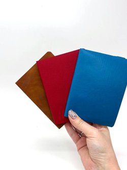 Набор 3 блокнота 88л (138*102мм) лин. бирюз.,коричневый, красный (5447-6)