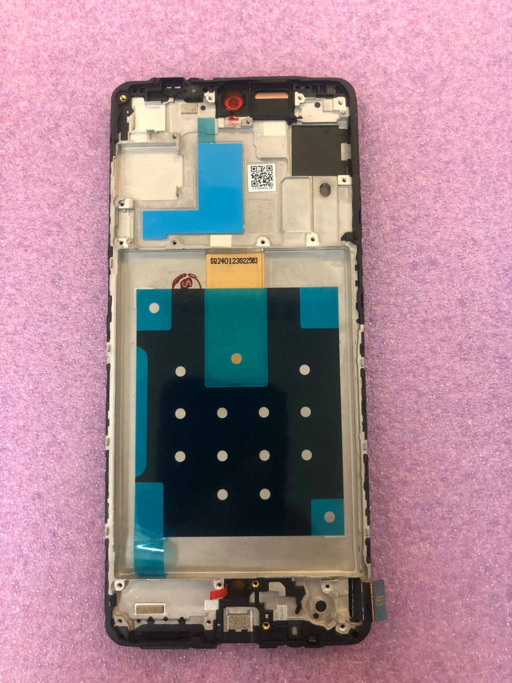 Дисплей в сборе с тачскрином и рамкой для Samsung M556 Galaxy M55 Оригинал
