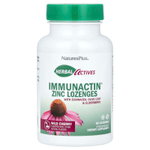 NaturesPlus, Herbal Actives, ImmunActin®, леденцы с цинком, дикая вишня, 60 леденцов