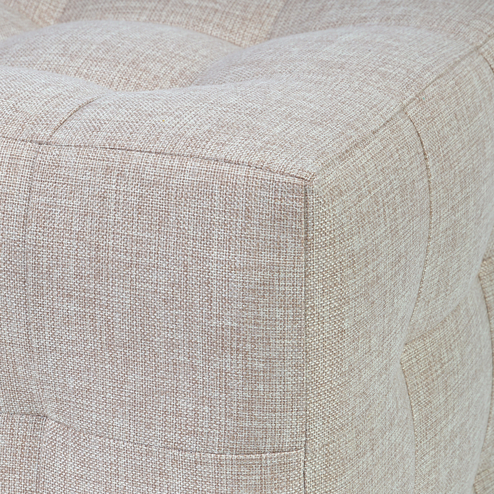 Пуф Лотос Бежевый Рогожка