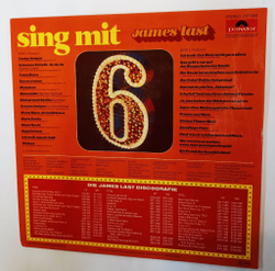 Винтажная виниловая пластинка LP James Last Sing Mit 6 Von Hamburg Bis Mexico (Germany 1977)