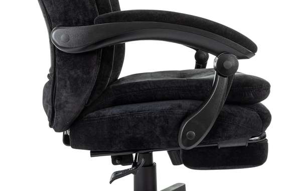 Кресло руководителя Бюрократ T-9950MSG-F Fabric черный Light-20 крестов. пластик подст.для ног