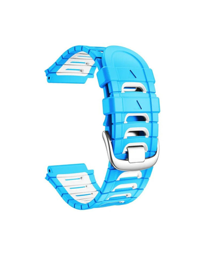 Ремешок для Garmin Forerunner 920XT (Голубой/Белый)