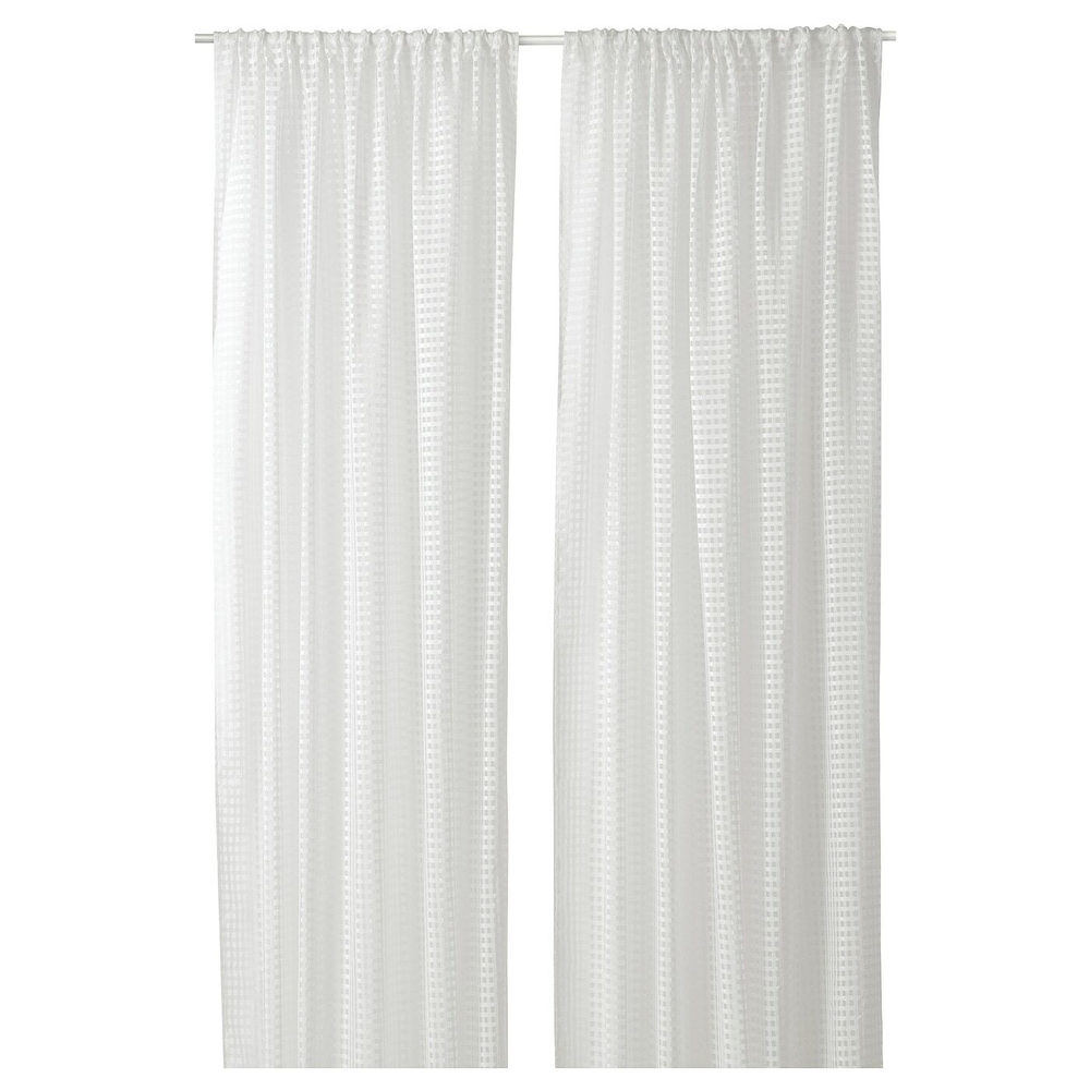 IKEA SANDDÅDRA  (ИКЕА САНДДÅДРА)  -  Шторы, 2 шт, на туннеле/белые, 145x300 см