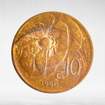 Italy 10 Centesimi 1920 R "Victor Emmanuel III", VF