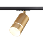 370780 PORT NT21 250 золото Светильник трековый однофазный трехжильный IP20 GU10 9W 235V ELINA