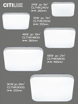 Накладной светильник Citilux Симпла CL714K900G