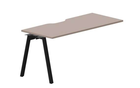 стол Arena 1580х680х750мм (с эргономичным вырезом) - приставной элемент