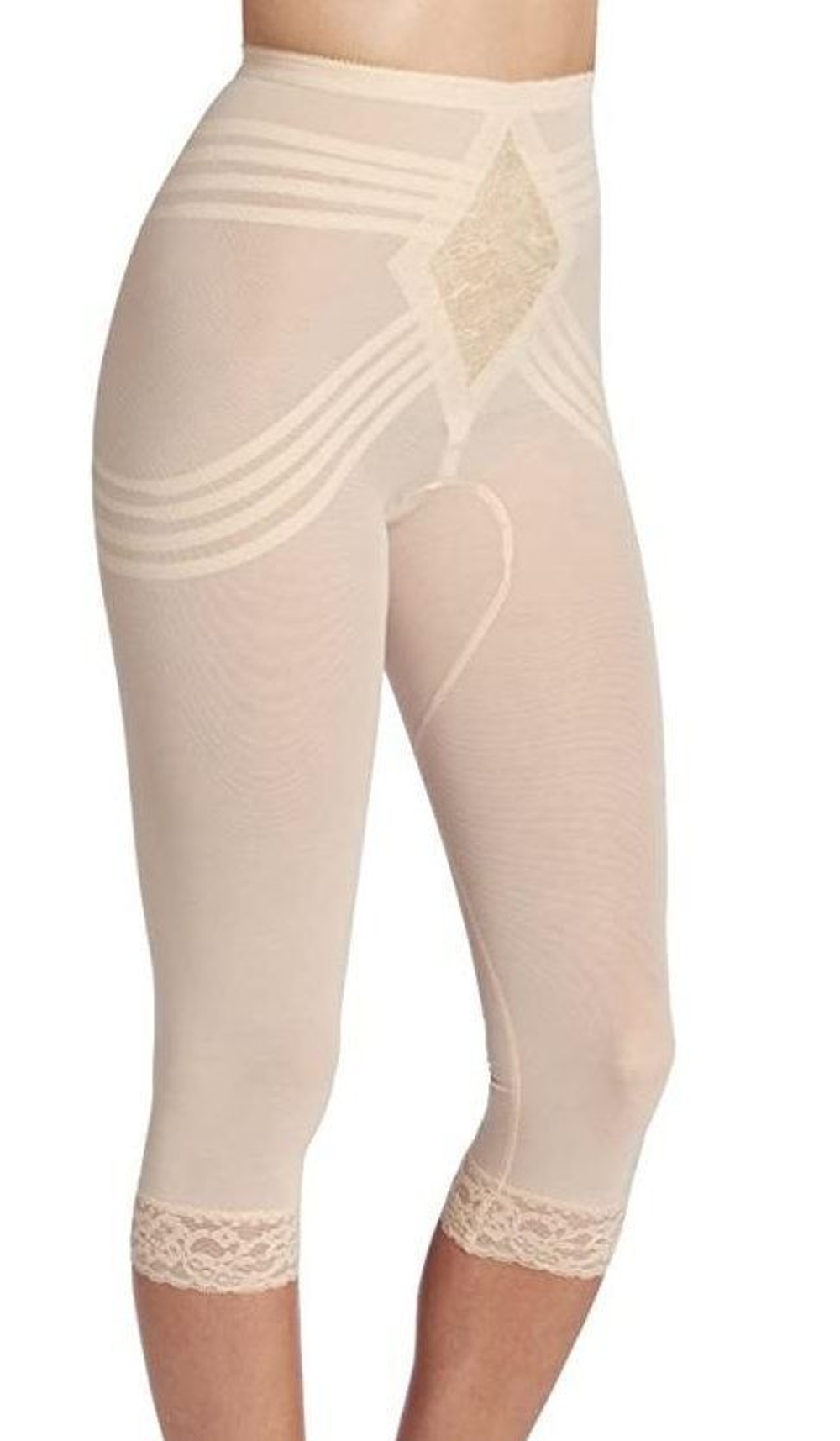 Корсетные штаны-капри сильной коррекции (Размер: 6X) (Цвет: черный)