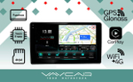 Магнитола для Lada Granta 2011-2018 (взамен ШГУ) - Vaycar VA33-1207-2K на Android 13, 8-ядер, 2K QLED, ТОП процессор, CarPlay, 4G SIM-слот