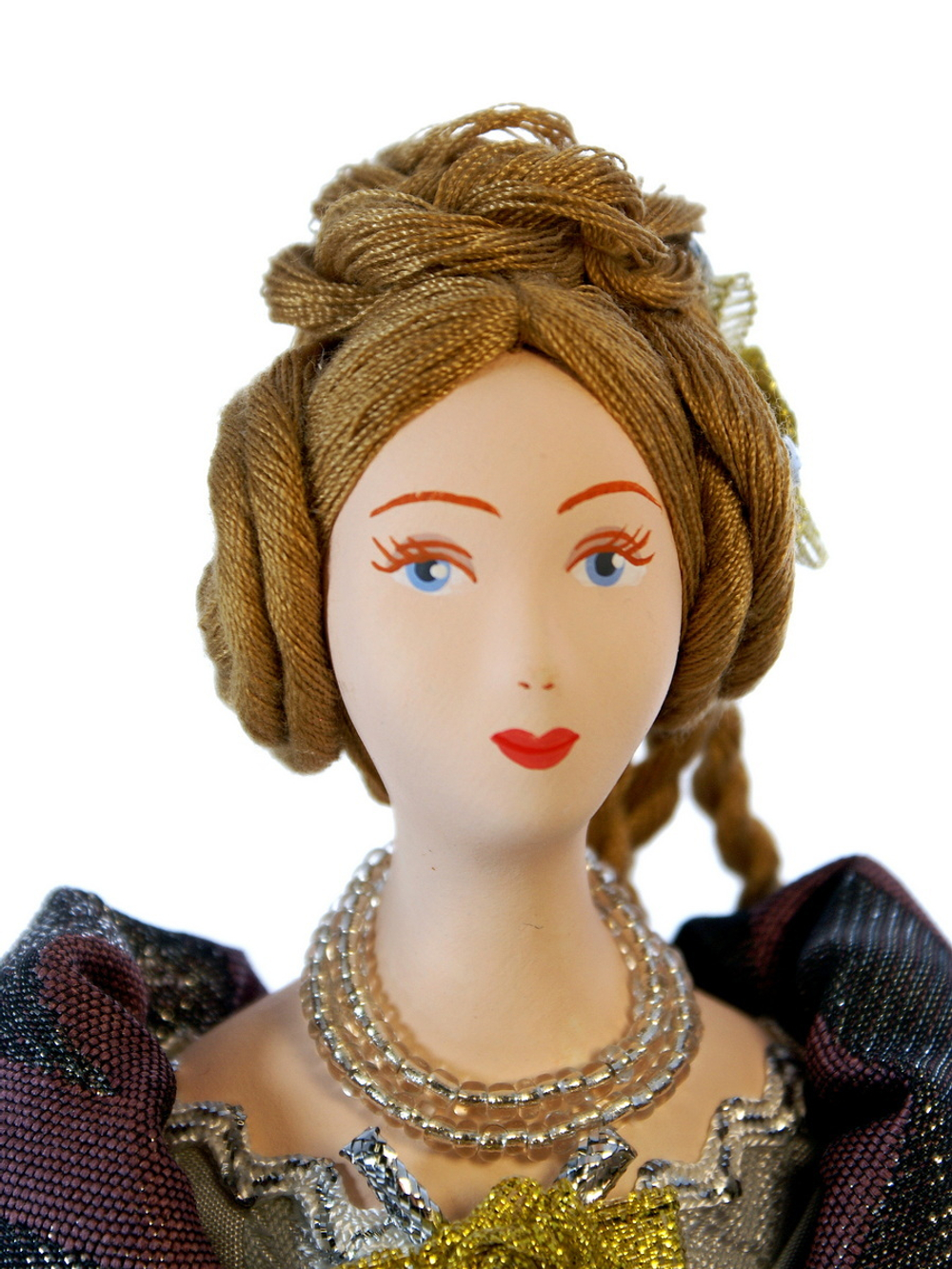 Кукла коллекционная Дама в бальном платье 19 века