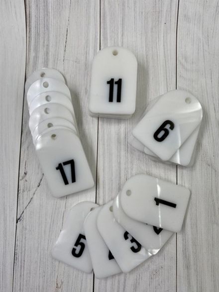 Номерки для ключей 40х60 (Комплект)