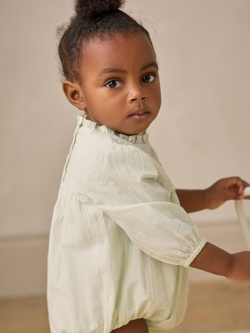 Боди с длинным рукавом и колготки в комплекте для малышей Next E65-014, Мятный, Бежевый