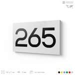 Номер на дверь 265, табличка на дверь для офиса, квартиры, кабинета, аудитории, склада, белая 120х70 мм, Айдентика Технолоджи