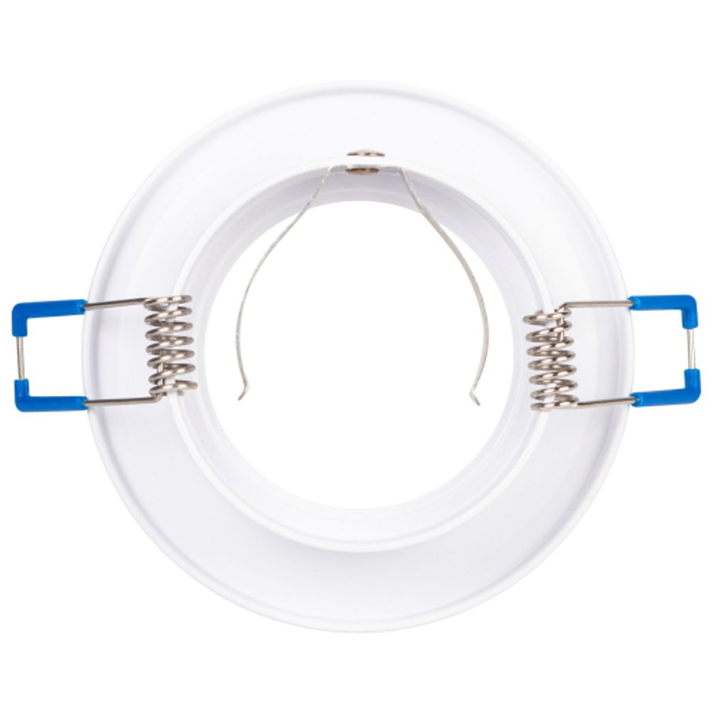 Встраиваемый светильник алюминиевый ЭРА KL107 WH/GD MR16 GU5.3 белый золото | Алюминиевые встраиваемые светильники