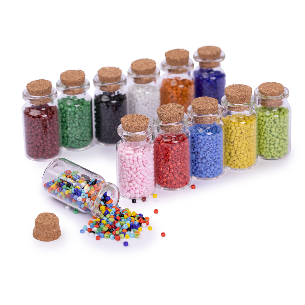 "Zlatka" набор бисера для рукоделия SGB №3 ассорти мат.крашенный с блеском