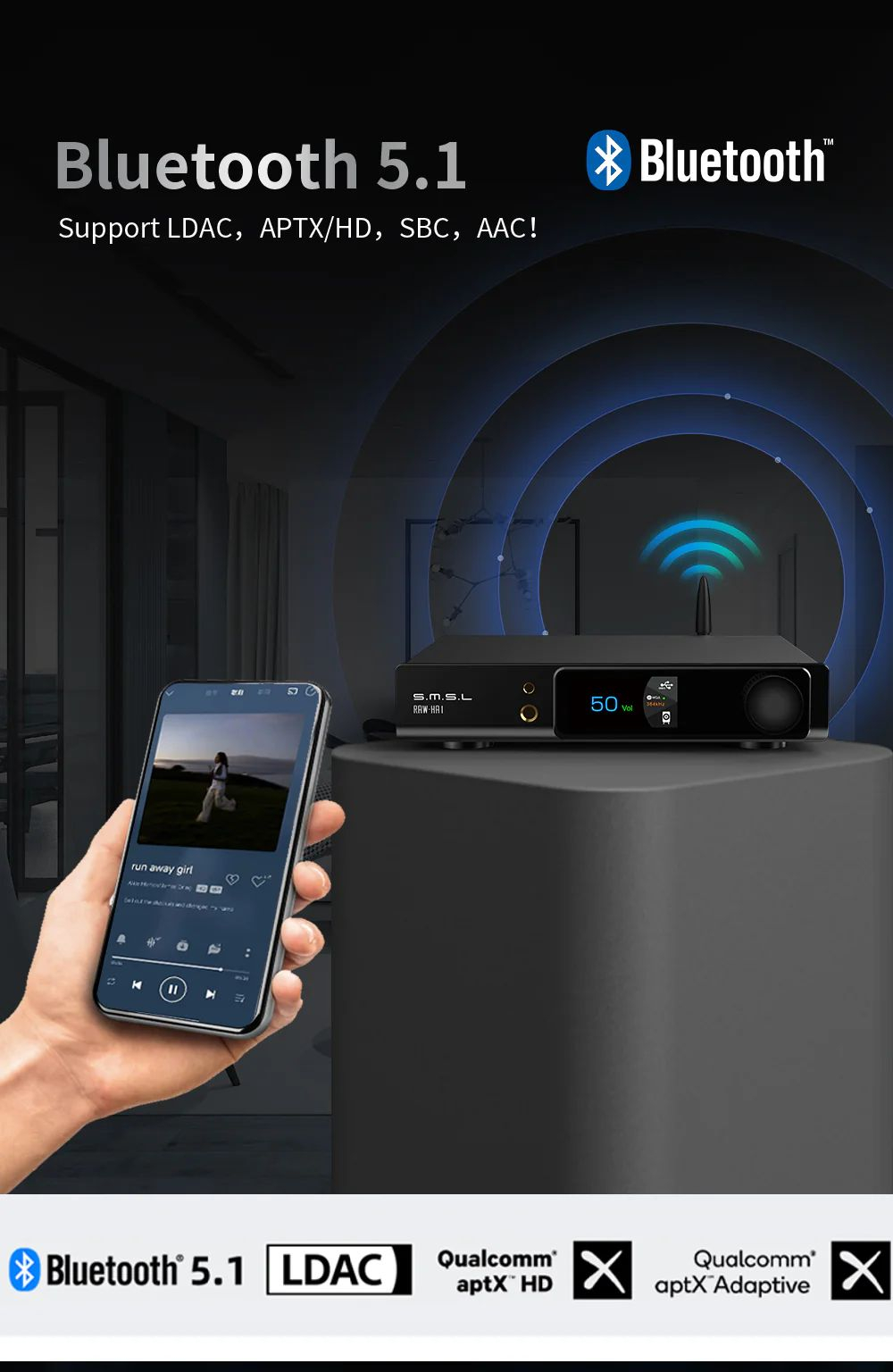 Усилитель SMSL RAW-HA1