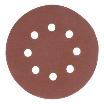 Круг абразивный на ворсовой подложке под "липучку", перфорированный, P 600, 125 мм, 5 шт Matrix