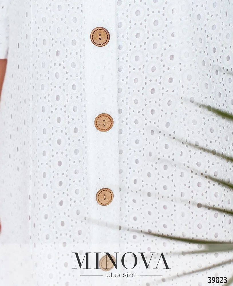 Платье 3147B-белый Minova