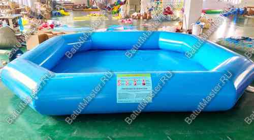 Надувной бассейн «Одноцветный» 4*4*0,5 м
