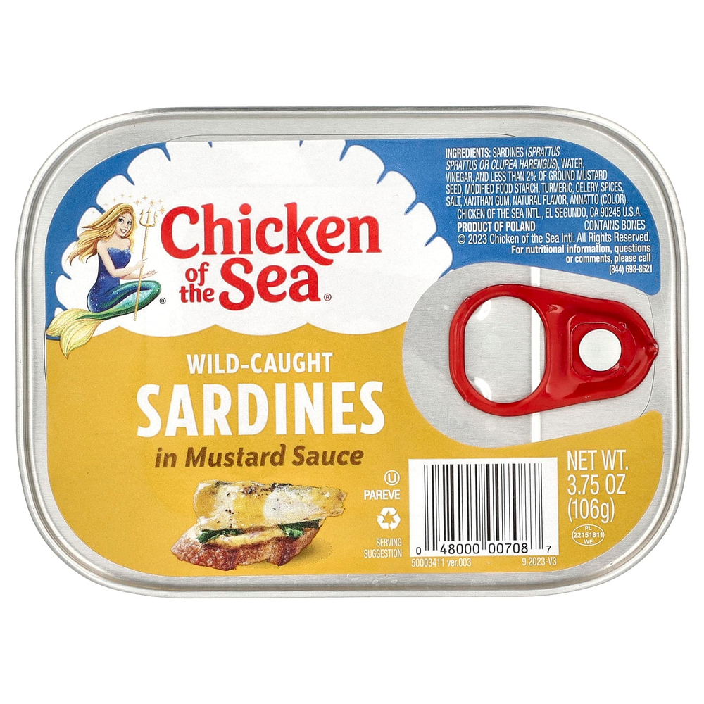Chicken of the Sea, Сардины в горчичном соусе, 106 г (3,75 унции)