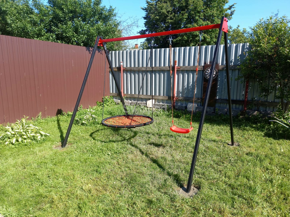 Монтаж уличных качелей Sv Sport