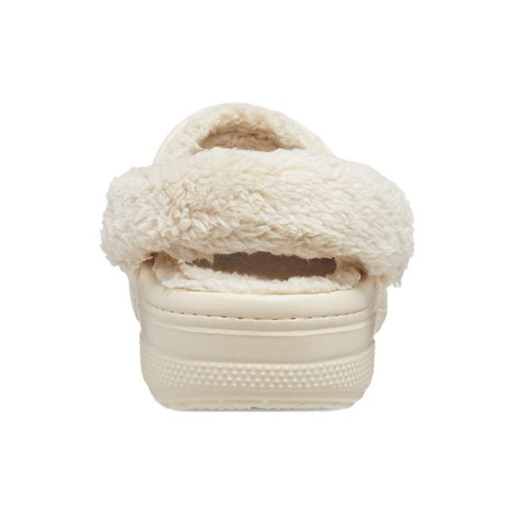 Crocs Baya Lined Fuzz Strap 'White'