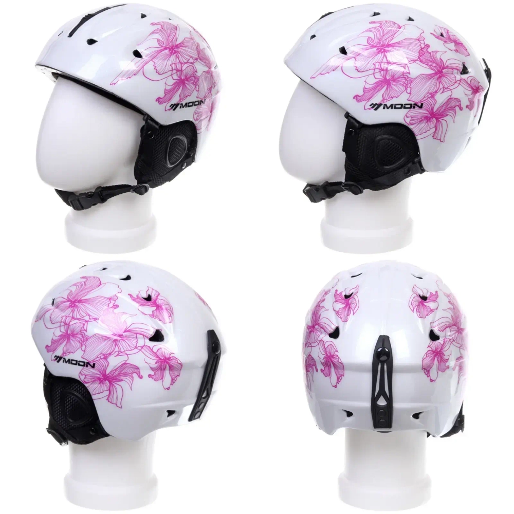 Шлем защитный для зимних видов спорта MS-86 Magenta Flower, размер M (55-58)