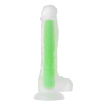 Прозрачно-зеленый светящийся в темноте фаллоимитатор 22см ToyFa Beyond Clark Glow 872001