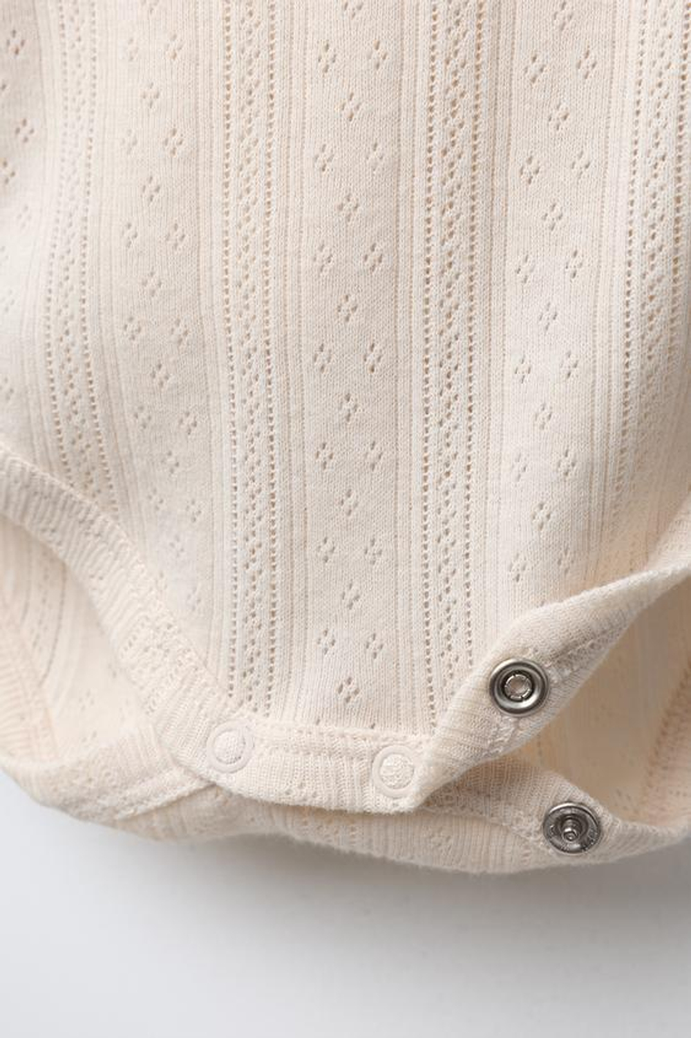 ZARA БОДИ С АЖУРНЫМ УЗОРОМ, ВАНИЛЬНЫЙ