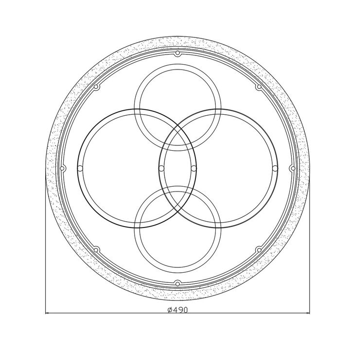 Потолочная светодиодная люстра Escada Module 10235/4Led Round