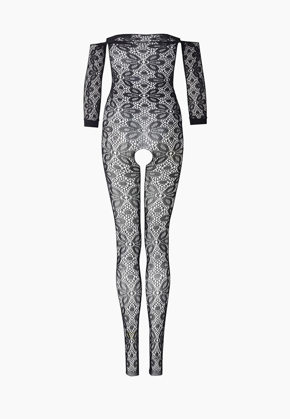 Ажурный комбинезон с крупным цветочным рисунком
