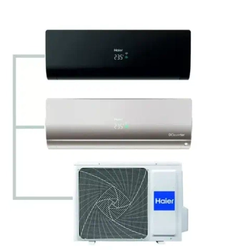 Мульти сплит-система Haier на 2 комнаты (20+20 кв.м.) FLEXIS Black + Gold