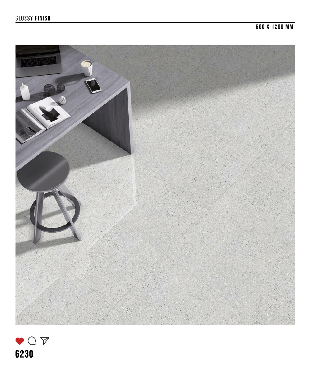 Керамогранит glossy №3 60х120, 6230