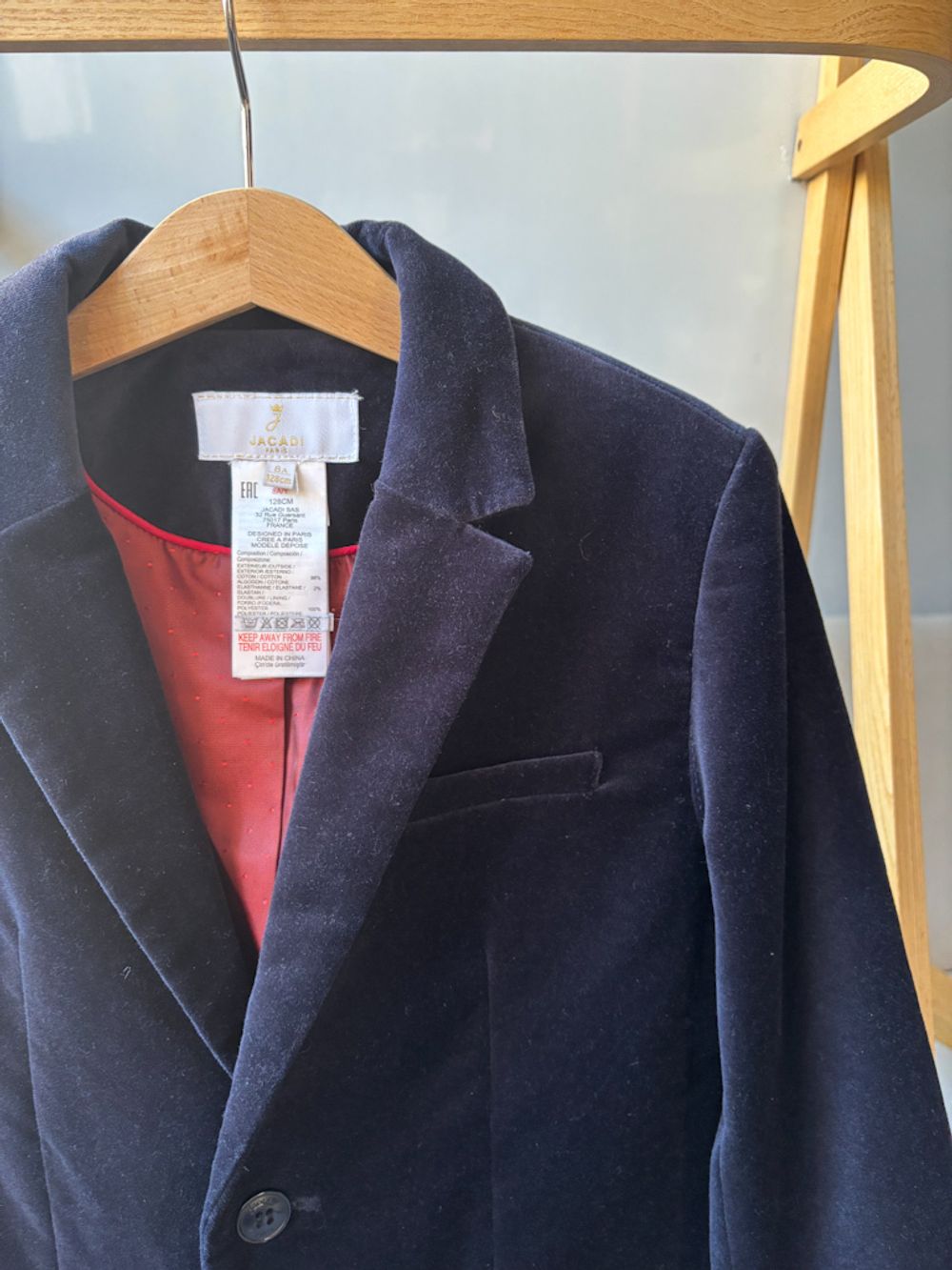 Бархатный жакет Jacadi, 128