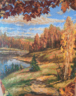 Гобеленовая сумка Клен (39х39х12)