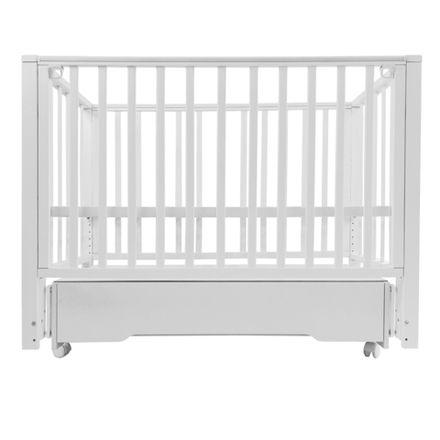 Детская кроватка Sweet Baby с маятником и ящиком Vittoria белая