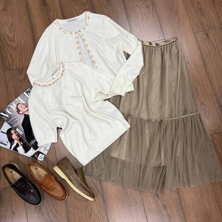 Комплект Ermanno Scervino (кардиган + футболка)