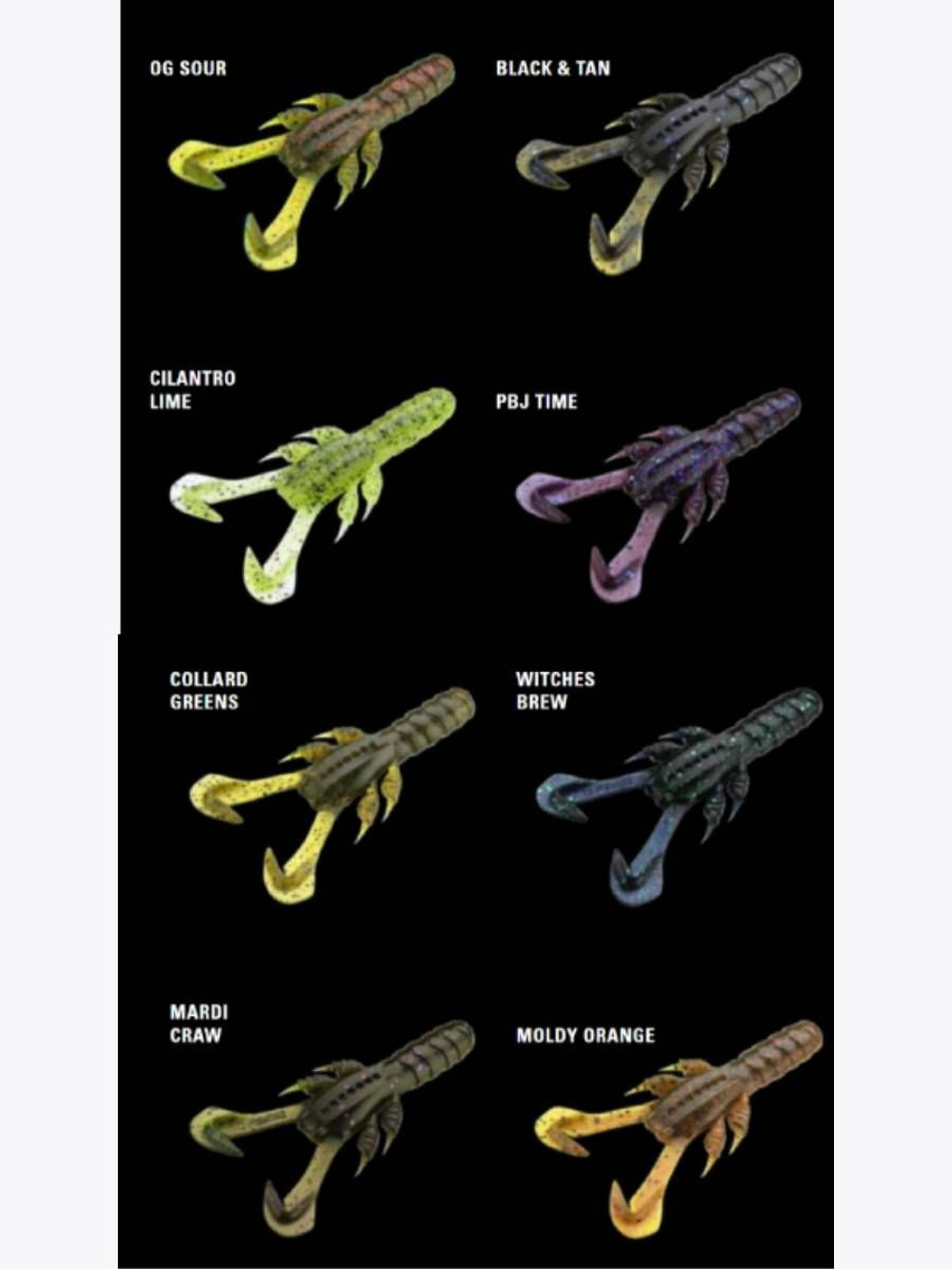 Мягкая приманка 13 FISHING Ninja Craw 3"/ CG (6шт./уп.)