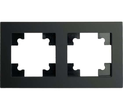 STEKKER Катрин Рамка СУ 2 мест. стекло черный матовый GFR00-7002-05 49601