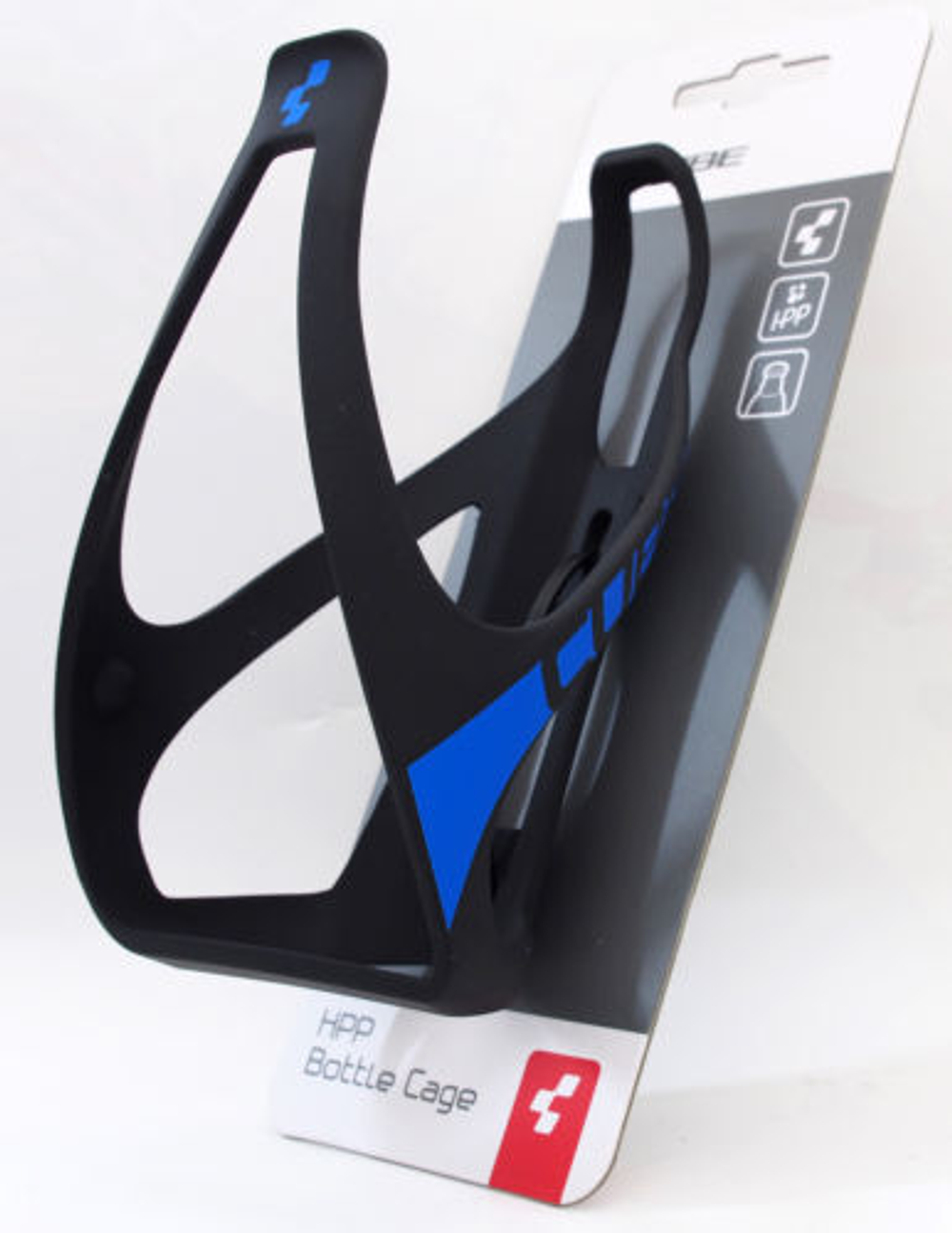 Флягодержатель CUBE Bottle Cage HPP  matt blackґnґclassic blue cube13016