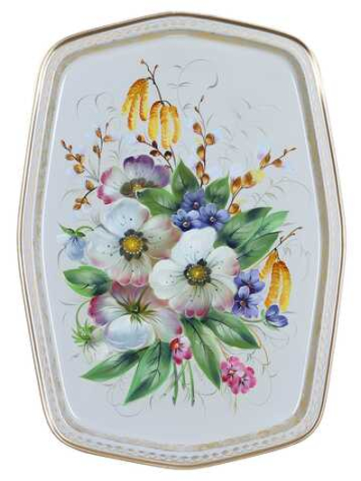 Zhostovo metal tray A18D180526122